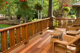 exterior fence and deck staining service.