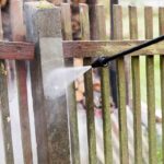 pressure washing wood fencing