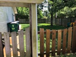 St. Louis county fence staining